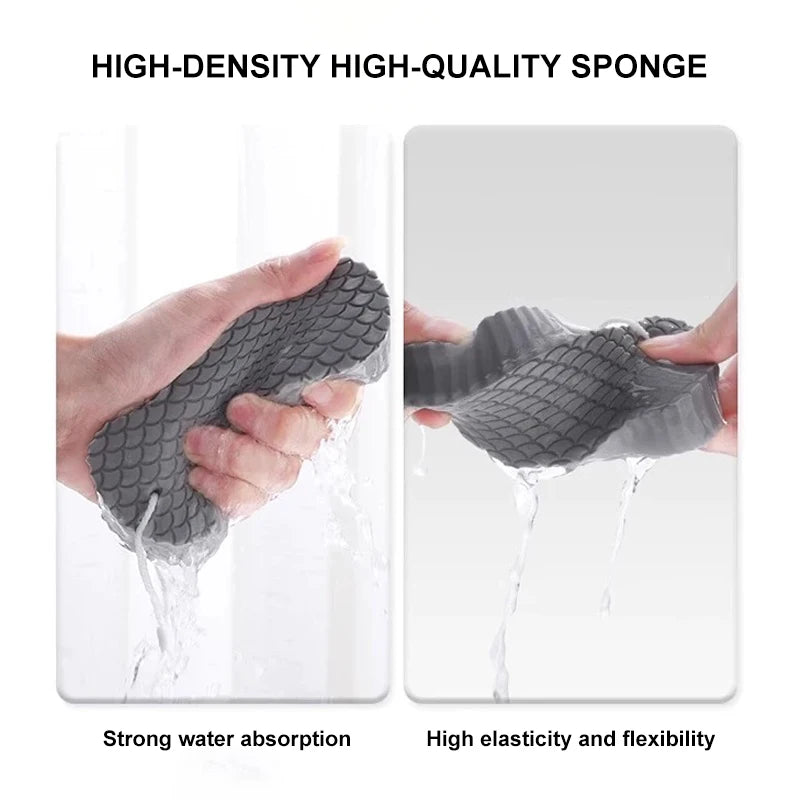 Soft Bath Sponge Brush Exfoliating Dead Skin Sponge For Kids Massager Cleaning Shower Brushes Peeling Fish Scale Sponge Rub
