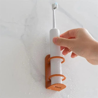 Punch-Free Wall-Mounted Electric Toothbrush Holder Razor Organizer Storage Shelf Bathroom Accessories Toothbrush Holder