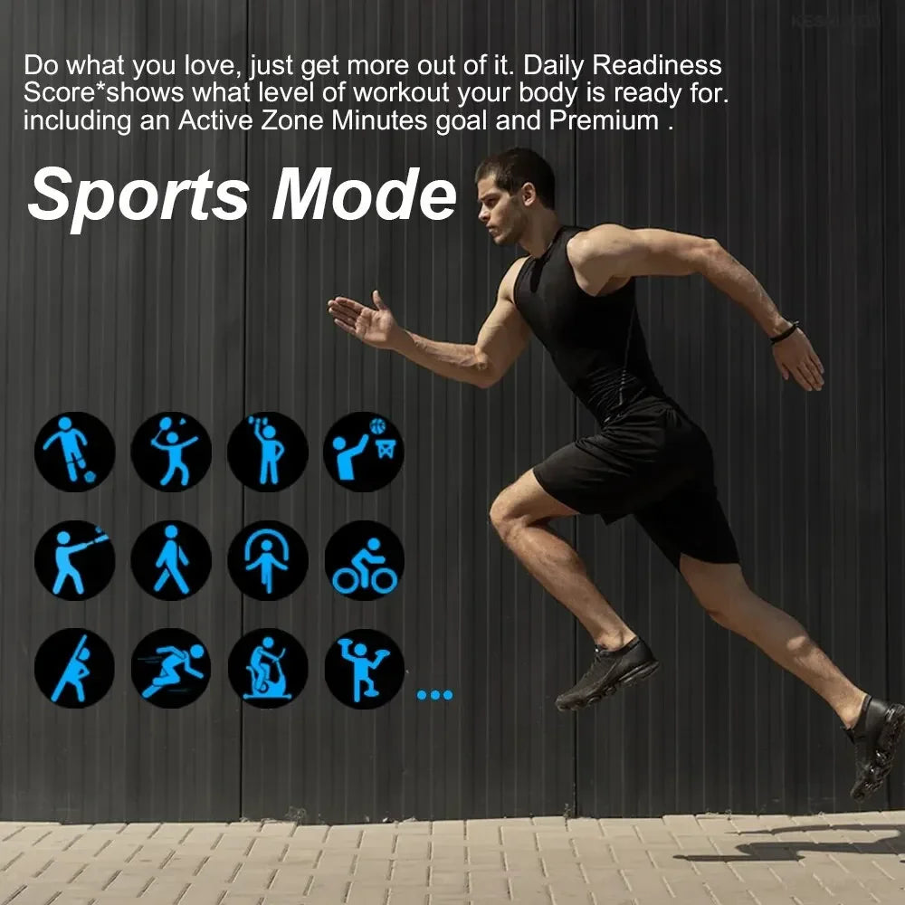 KESHUYOU H9 2025 Smart Watch 2.01-inch HD Display Receive Make Calls Message Preview Sport Mode Weather Forecast Smart Watch