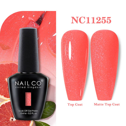 NAILCO 131Colors Vernis Semi Permanent UV Varnish Gel Nail Polish Nails Art Gel Manicure TOP BASE Varnish Hybrid