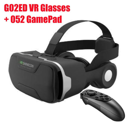 Blu-Ray Virtual Reality VR Glasses HD IMAX Huge Screen 3D Glasses Google Cardboard Box VR Helmet for Phone,Support Game Joystick