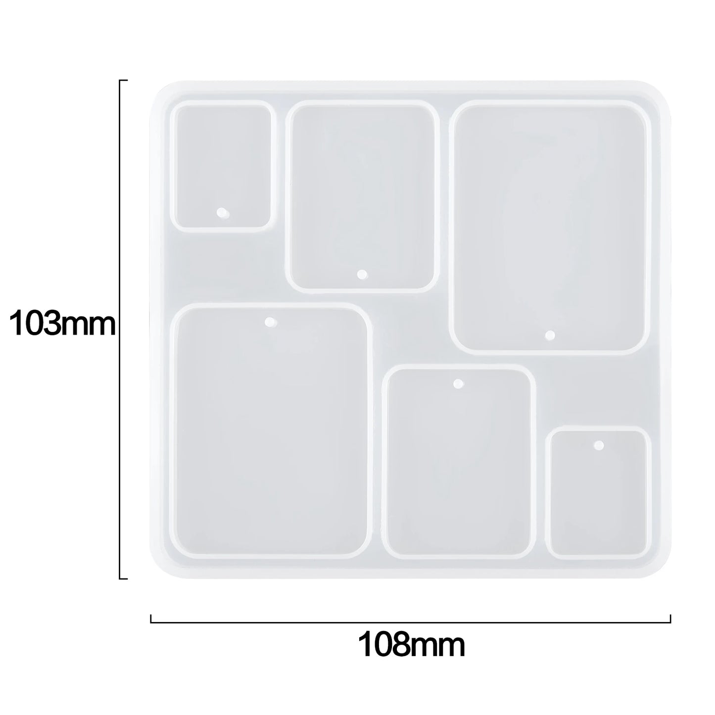 Geometric Earring Pendant Silicone Mold Round Epoxy Resin Mould For DIY Ornaments Keychain Necklace Charms Epoxy Resin Crafts