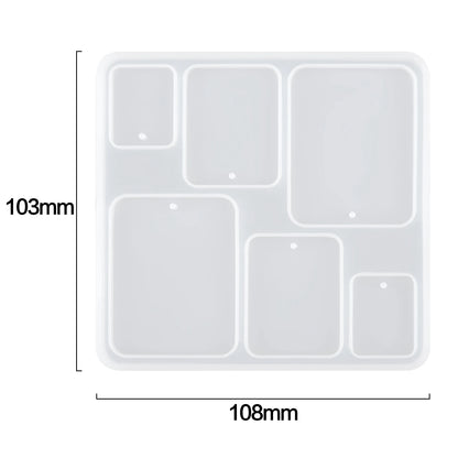 Geometric Earring Pendant Silicone Mold Round Epoxy Resin Mould For DIY Ornaments Keychain Necklace Charms Epoxy Resin Crafts