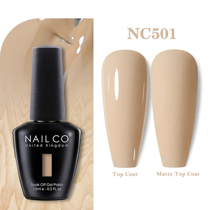 NAILCO 131Colors Vernis Semi Permanent UV Varnish Gel Nail Polish Nails Art Gel Manicure TOP BASE Varnish Hybrid