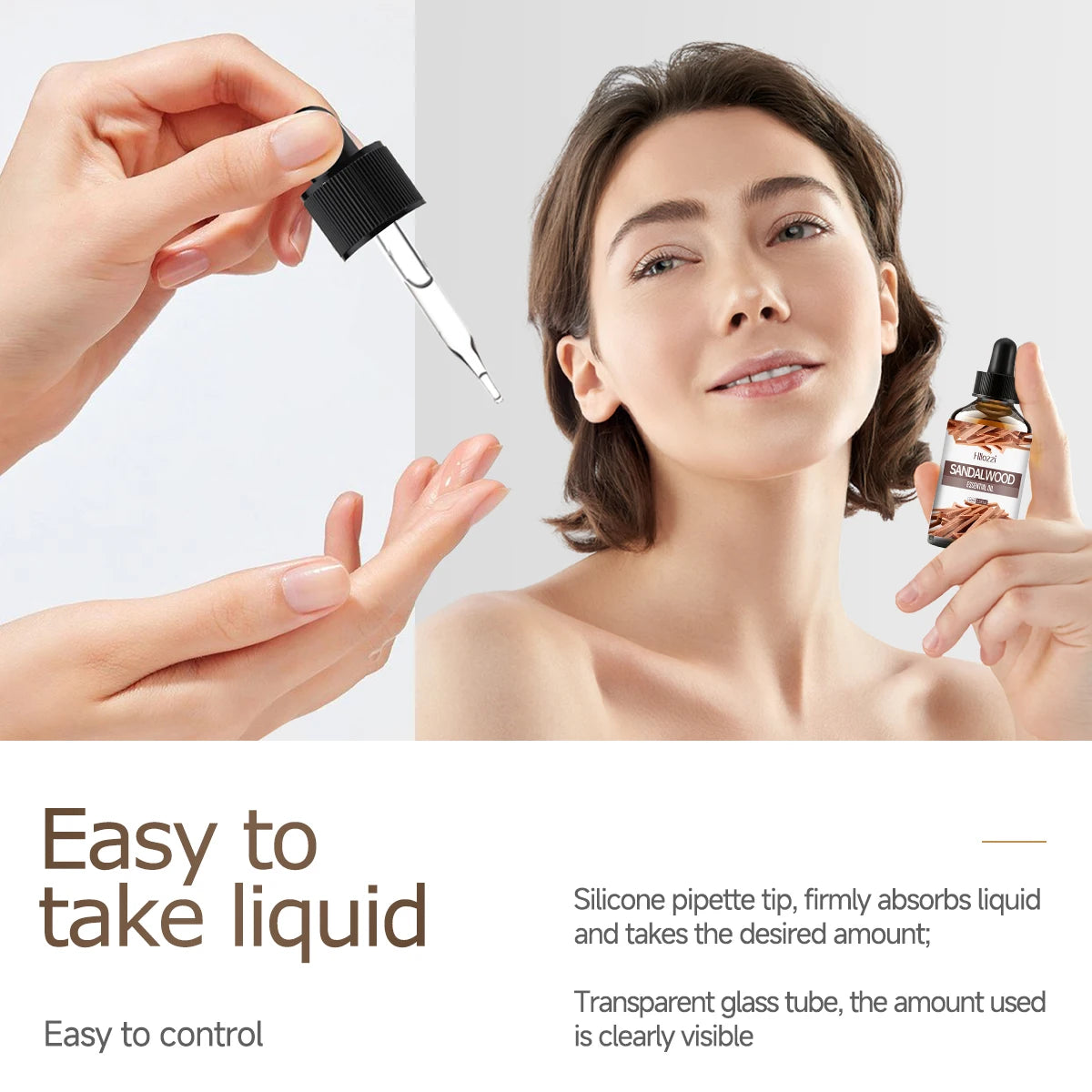 Sandalwood essential oil facial skin care oil moisturizing body care massage oil aromatherapy essential oil