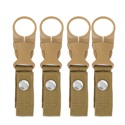 Webbing Buckle Hook Water Bottle Holder Clip Outdoor Nylon EDC Climb Carabiner Belt Backpack Hanger Camp Carabiner Belt Clip