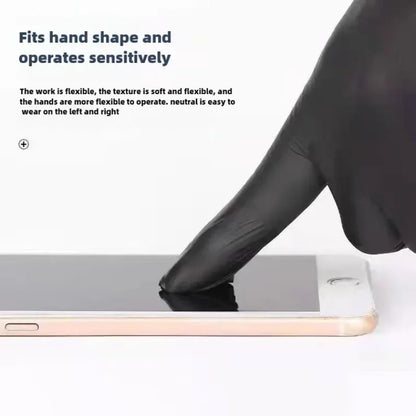 Kitchen Dishwashing Anti-Oil Gloves No Odor High Elasticity High Fit Household Hygiene Nitrile Gloves Multiple Specifications