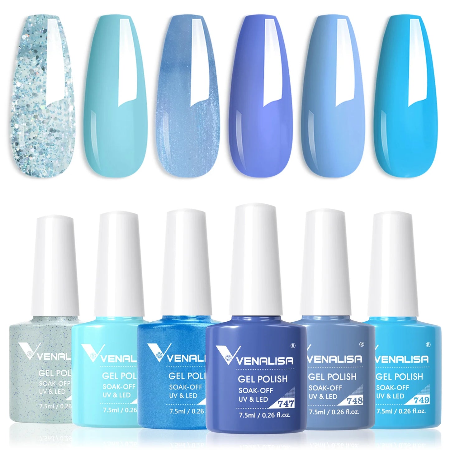 Venalisa HEMA TPO FREE Nail Gel Polish Glitter Gorgeous Full Coverage Soak Off UV LED French Nail Jelly Pink Nude Collection