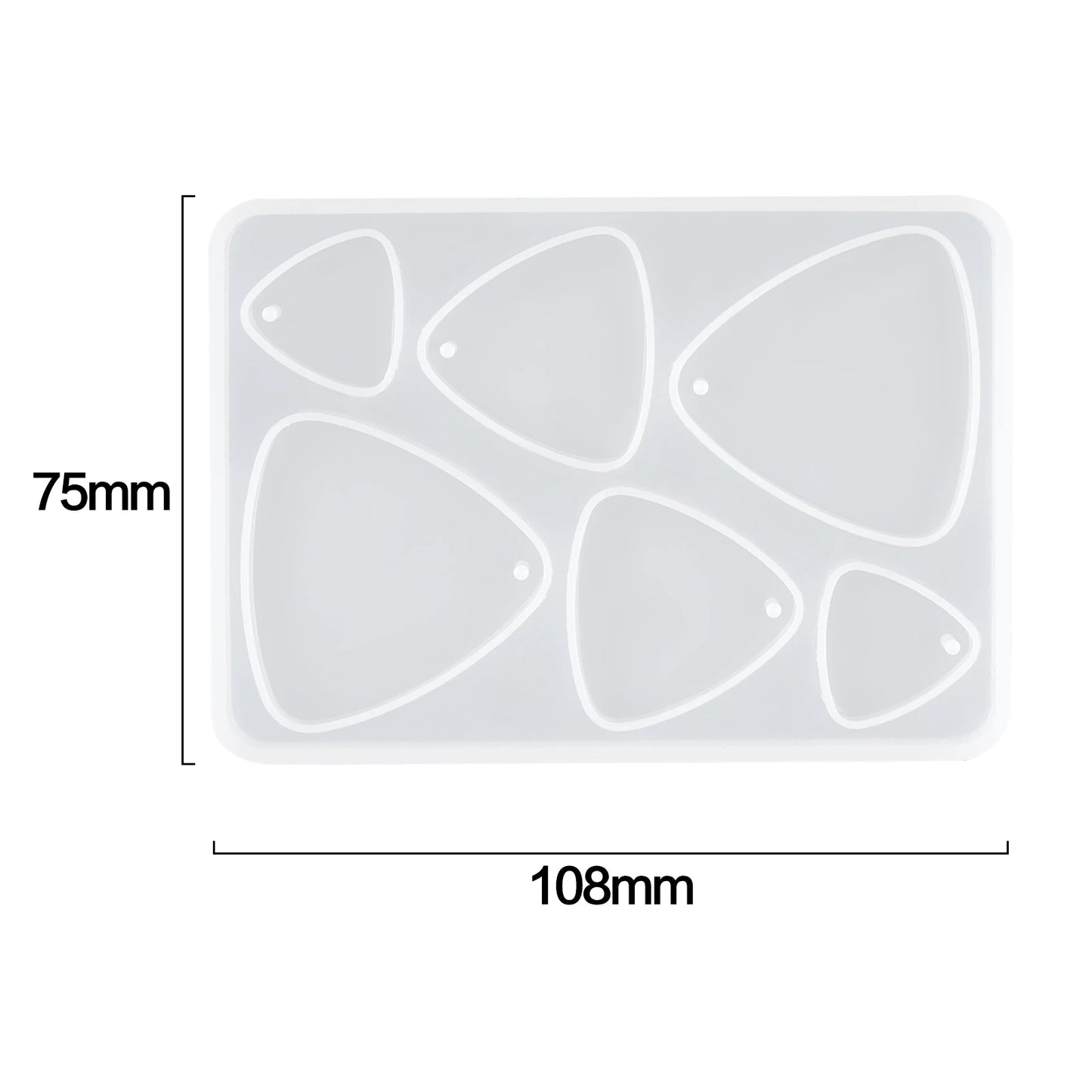 Geometric Earring Pendant Silicone Mold Round Epoxy Resin Mould For DIY Ornaments Keychain Necklace Charms Epoxy Resin Crafts