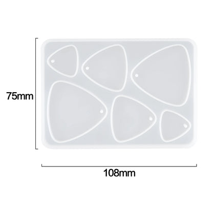 Geometric Earring Pendant Silicone Mold Round Epoxy Resin Mould For DIY Ornaments Keychain Necklace Charms Epoxy Resin Crafts