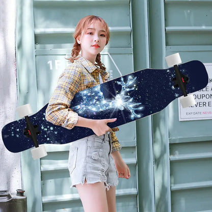 Beginner skateboard maple longboard adult street professional transportation four-wheel road board youth skateboard