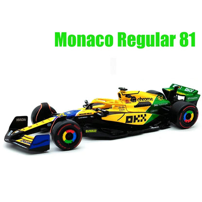 New 2024 F1 Bburago 1:43 Mclaren Mcl38 Miami Gp Monaco Gp Amg W15 F1 Alloy Miniature Diecast Model F1 Champion Mcl38 Toys Gift