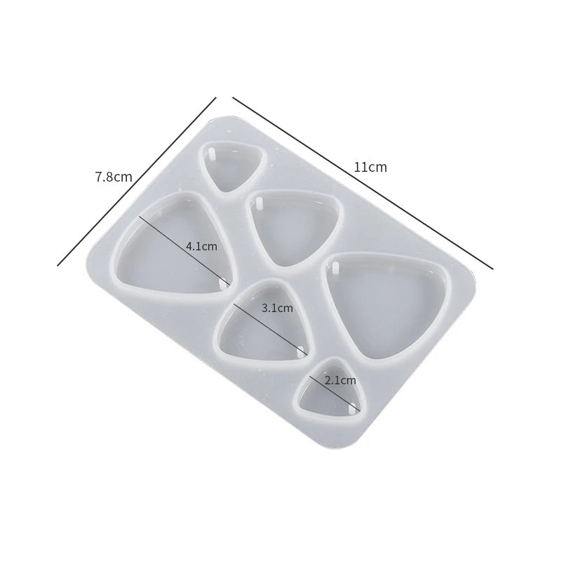 Geometric Earring Pendant Silicone Mold Round Epoxy Resin Mould For DIY Ornaments Keychain Necklace Charms Epoxy Resin Crafts