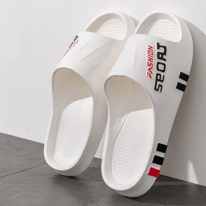 Fashion Men Massage Slippers Indoor Outdoor Sandals Beach Flip Flop Thick Sole Women Slides Summer Non-Slip Men Shower Slippers