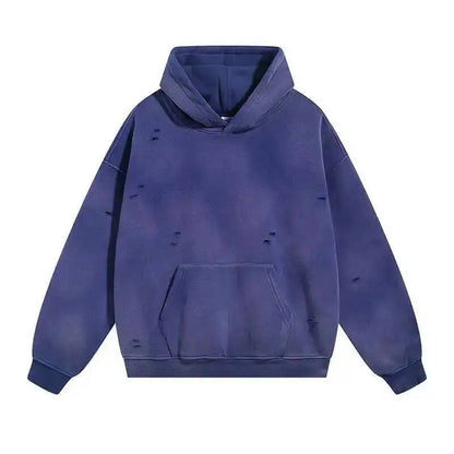 IEFB Washed Male Set Sweatshirt Sweatpants Splash-ink White Spray Dye Velvet Hoodies Autumn Spring New Trendy Male Wear 9W125