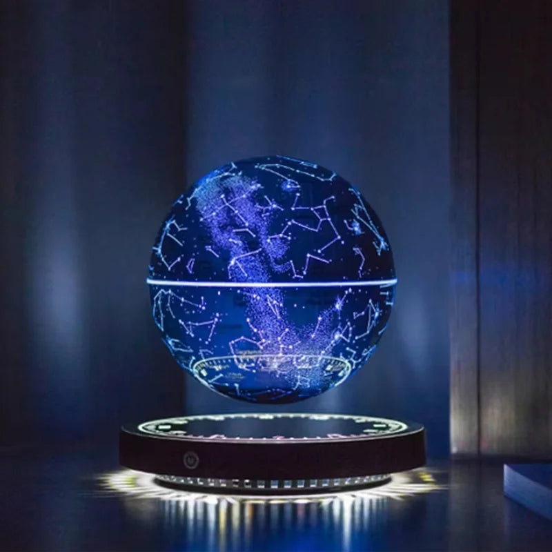Levitating Lamp Magnetic Levitation Globe LED Earth Floating Lamp Rotating Globe Zodiac Bedside Lights Novelty Christmas Gifts