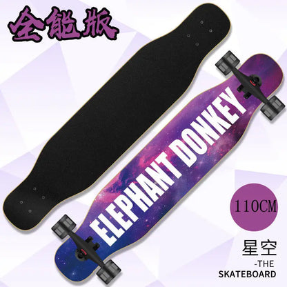 Beginner skateboard maple longboard adult street professional transportation four-wheel road board youth skateboard