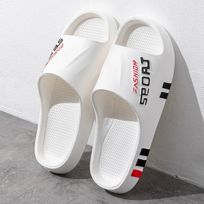 Fashion Men Massage Slippers Indoor Outdoor Sandals Beach Flip Flop Thick Sole Women Slides Summer Non-Slip Men Shower Slippers