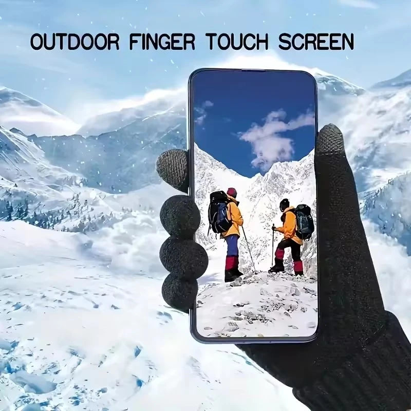 Winter New Outdoor Skiing Gloves with Mobile Phone Touch Screen Operation Men's and Women's Thick Warm Sports Gloves