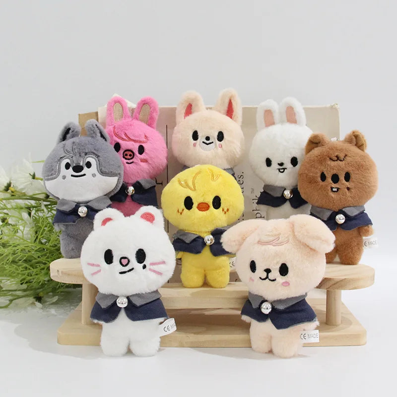 Skzoo 12cm Kpop Cartoon Stuffed Animal Plushies Stay Plush Doll Toys KawaiiJYP Adults KZ Fans Keychain Pendant Kid Gift
