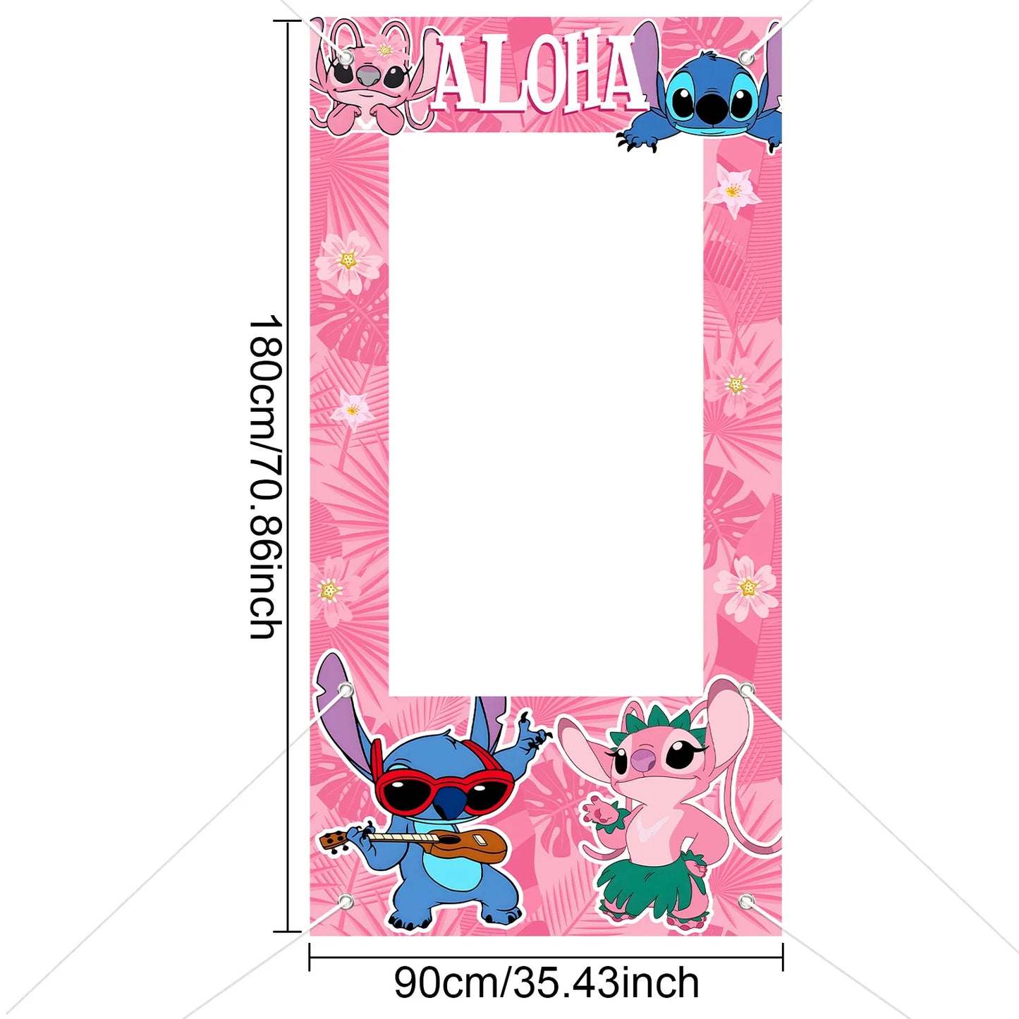 Lilo and Stitch Birthday Party Decoration Girl Boy Disposable Tableware Tablecloth Candy Bag Plate Paper Cup Supplies Kit