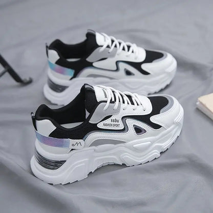 2025 Sneakers Women Platform Flat shoesWoman Shoes Green Casual Trainers LadiesChunky Sneakers Women shoes