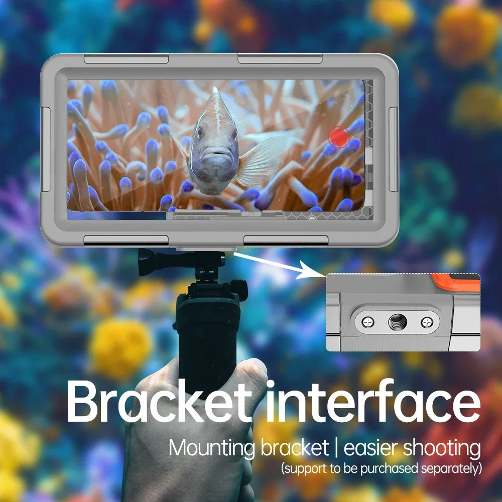 Newly Upgraded IP68 Standard 15M/50ft Diving/swimming Photography Professional Diving Waterproof Phone Case  Beach Accessories