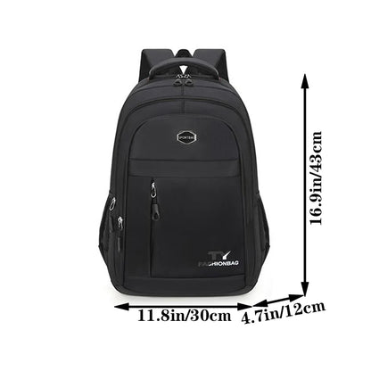 Neutral style men's and women's business backpack suitable for travel, student use. Made of nylon material.
