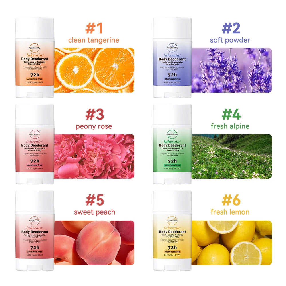 Long-term Fresh Fragrance Whole Body Deodorant Body Balm Deodorant For Men &Women To Remove Body Odor, 72 Hours Of Odor Control