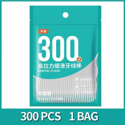 Wholesale 600PCS Dental Floss Dental Floss Picks Clean Between Teeth Interdental Brush Toothpick Floss Picks Oral Hygiene Care