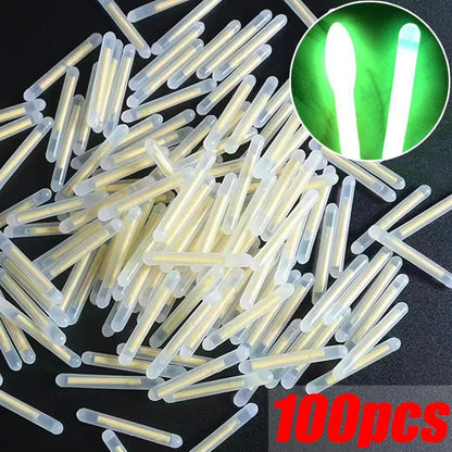 50/100pcs Outdoor Fishing Fluorescent Rod Firefly Fluorescent Rod Light Fishing Floating Rod Light Dark Luminous Rod