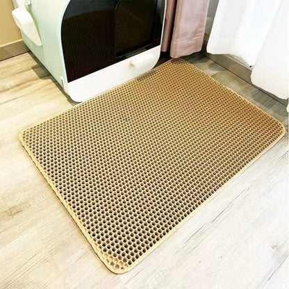 Large Cat Litter Mat Waterproof Double Layer Non Slip Litter Box Tray Pad Washable Durable Pet Toilet Training Mat