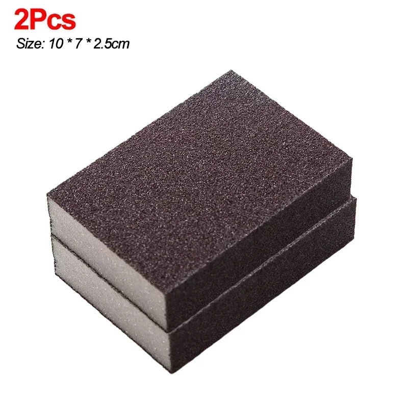1/10Pcs Rust Remove Sponge Carborundum Eraser Household Cleaning Brush Descaling Scouring Sponges Rub Cooktop Pot Kitchen Tools