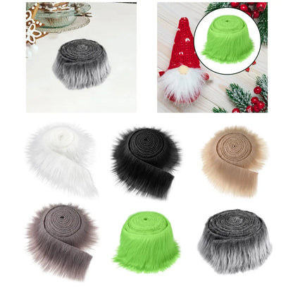 Faux Fur Fabric Costume Soft Artificial Fabric for Dwarf Decoration Clothing Gnomes Beard Hair Cosplay Costume Christmas Tree