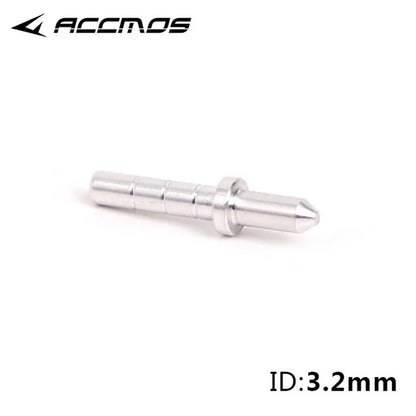 50pcs Archery ID3.2/4.2/6.2/5.2/8mm Arrow Aluminum Pin or Plastic L Nock Carbon Arrow Shaft Compound Bow Fiber Hunting Shooting