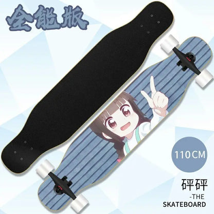 Beginner skateboard maple longboard adult street professional transportation four-wheel road board youth skateboard