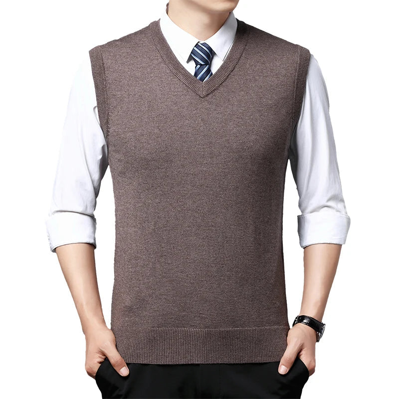 Men's Casual Sweater Vest Warm Comfortable Autumn Winter Fashion Outerwear