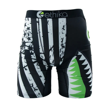 ETHIKA 1Pcs Men Underwear Sexy Boxershorts Breathable Mens Trunks Plus Size S-3XL Man Swimming Underpants Men's Panties Boxers