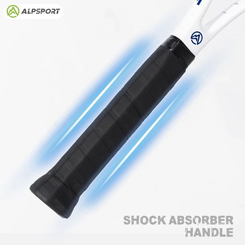 ALPSPORT Carbon Fiber Tennis Racket T800 18K-Professional Grade with Bag&Strap Lightweight Training Racquet for Adults Men&Women