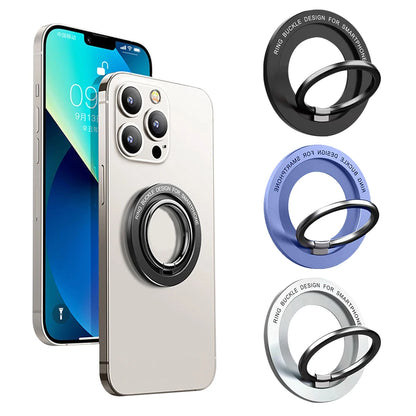 360 Magnetic Phone Holder Stand Magnet Finger Ring Socket For Magsafe Wireless Charging For IPhone14 15 Pro Cellphone Bracket ?
