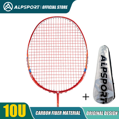 ALP GJ 10U Ultralight 52g T800 Bow And Arrow Badminton Racket Authentic Tensile Force 13kg Outdoor Sports Carbon Fiber Titanium