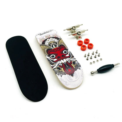 Creative Mini Finger Skateboard Fingerboard Colourful Skatepark Maple Double Rocker Sport Bearings and Palm Slide Board