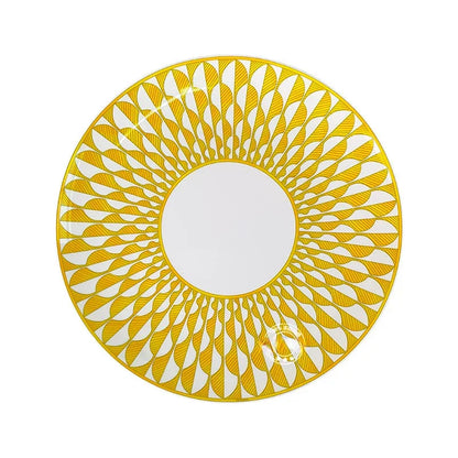 European style tableware, bone china, geometric creativity, home style steak plate dining plate, sunshine cup and plate set gift