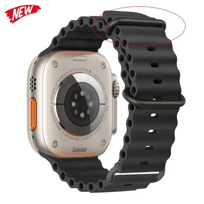 Ocean strap For Apple Watch Ultra 2 Band 49mm 10 9 8 7 45mm 41mm Silicone Bracelet Wristband iWatch 6 5 4 3 SE 44mm 40 42mm band