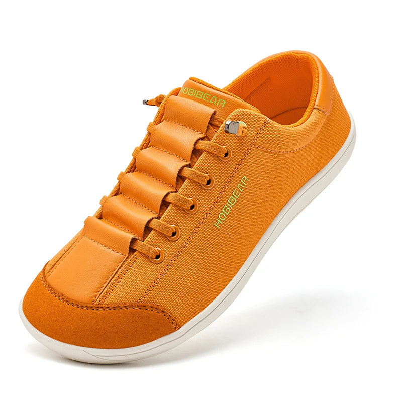 HOBIBEAR Womens Mens Barefoot Shoes | Zero Drop | Wide Toe Casual Canvas Sneakers Minimalist Walking Shoes