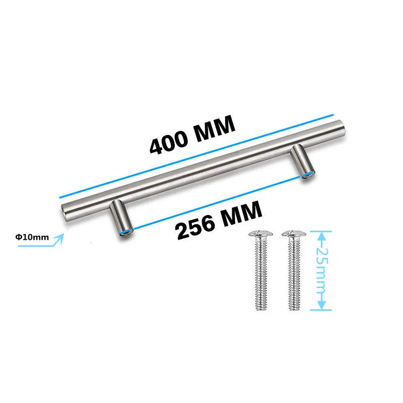 Black Gold Cupboard Handle Brushed Stainless Steel Kitchen Cabinet Door Knob Furniture Drawer Pull  Hardware Pulls  Bar Handle