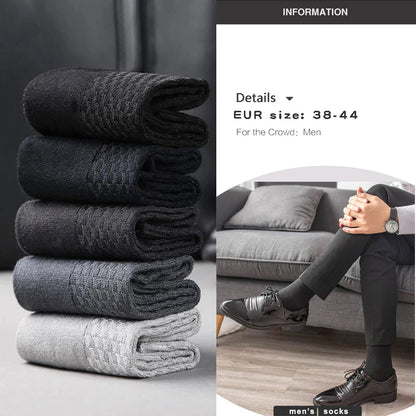 5/10 Pairs Men Socks Bamboo Fiber Short Ankle Socks Spring Summer Autumn Winter Business Breathable Male Long Sock Meias Man Sox