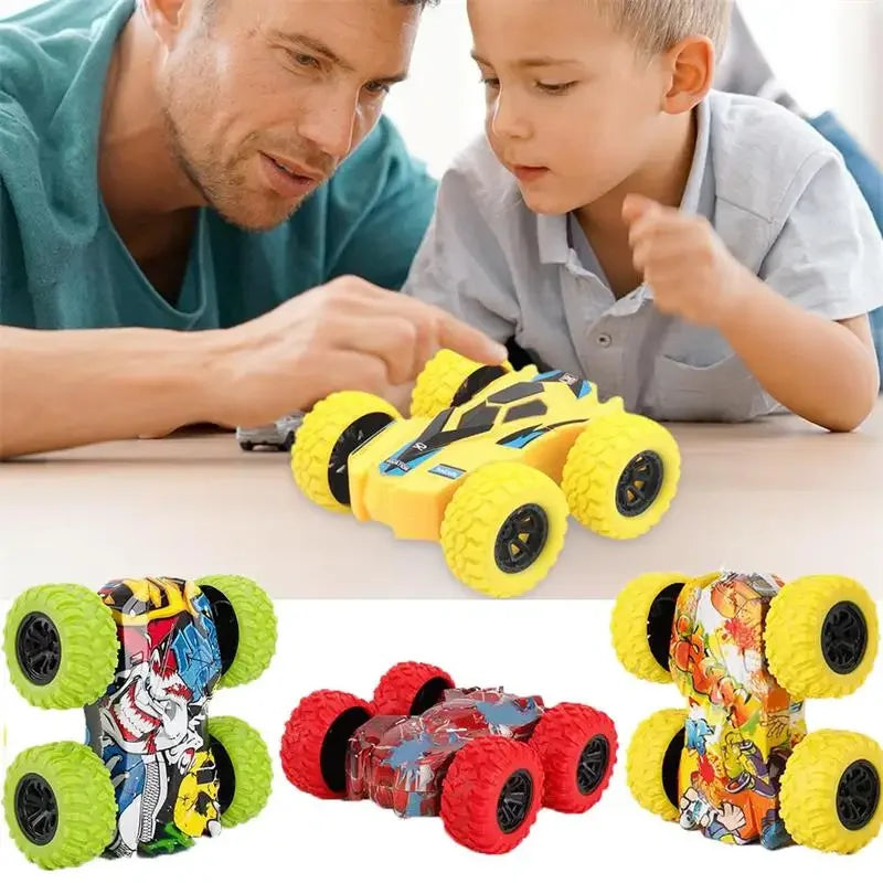 Children's toy car fun double-sided car inertial safety anti-collision anti-fall Kid's anti-fall model sliding off-road vehicle