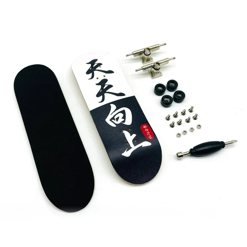 Creative Mini Finger Skateboard Fingerboard Colourful Skatepark Maple Double Rocker Sport Bearings and Palm Slide Board