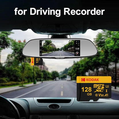 KODAK Micro SD Memory Card 64gb TF Flash 32gb Class10 SD Cards 128gb 256gb 512gb U3 V30 A1 Storage Card for Car Camera PC Phone